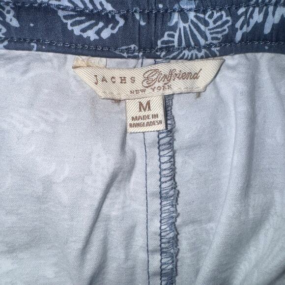 Jachs Girlfriend Floral Chino Shorts | Blue | Elastic Waist | Size M - Picture 6 of 10